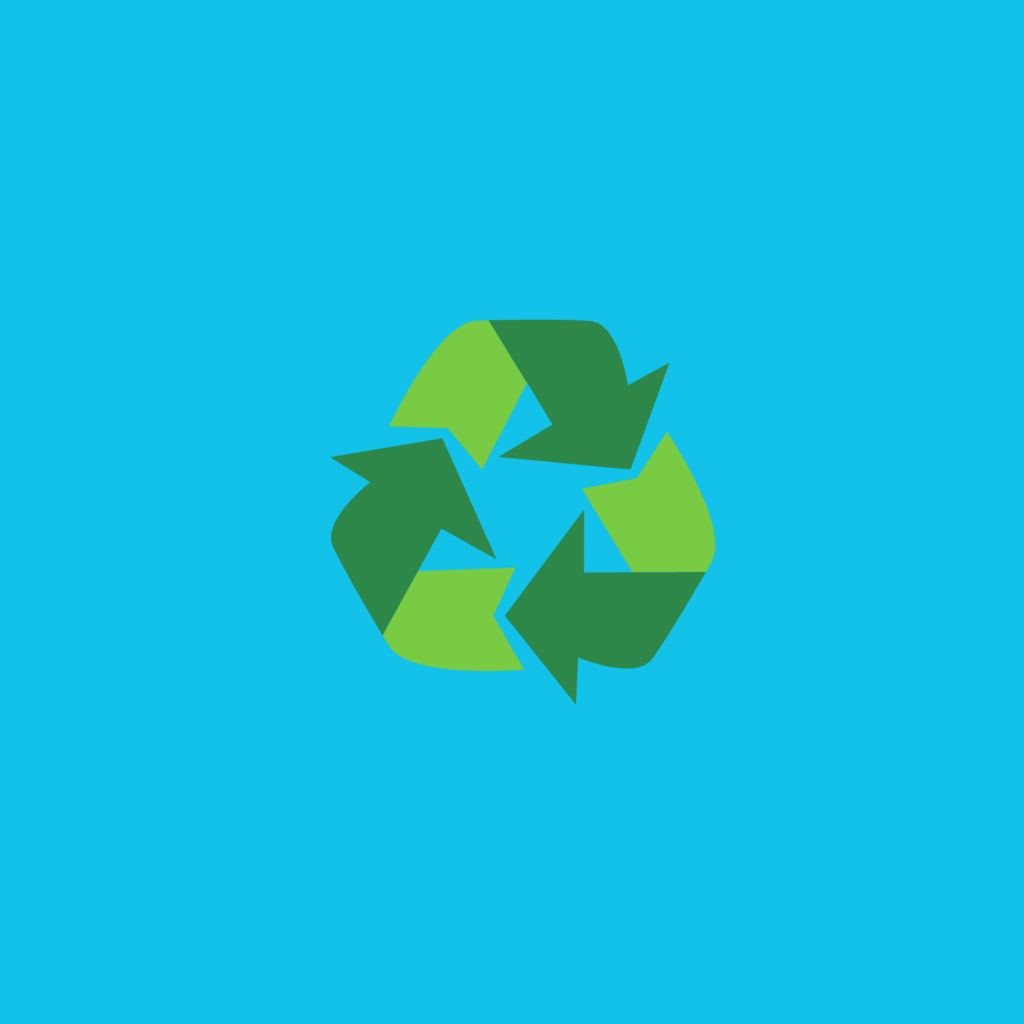 Icon representing eco-friendly and sustainable event practices